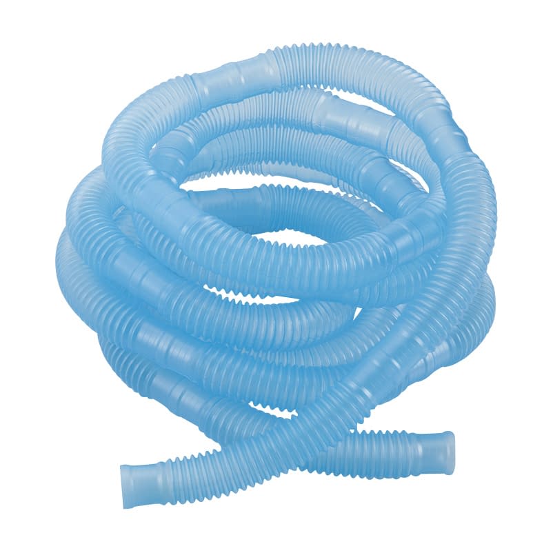 (23-5723-01)ディスポプラスチック蛇管（ブルー） A07150(22MMX15CM) ﾌﾟﾗｽﾁｯｸｼﾞｬｶﾝ(ﾌﾞﾙｰ)【1本単位】【2019年カタログ商品】