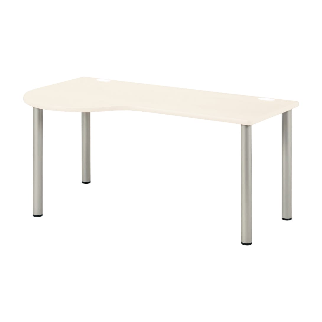 ドクターテーブル(左R) 左ラウンド 23-5113-0501 アイボリー ニシキ工業 NSD-1890L(180X90X70)