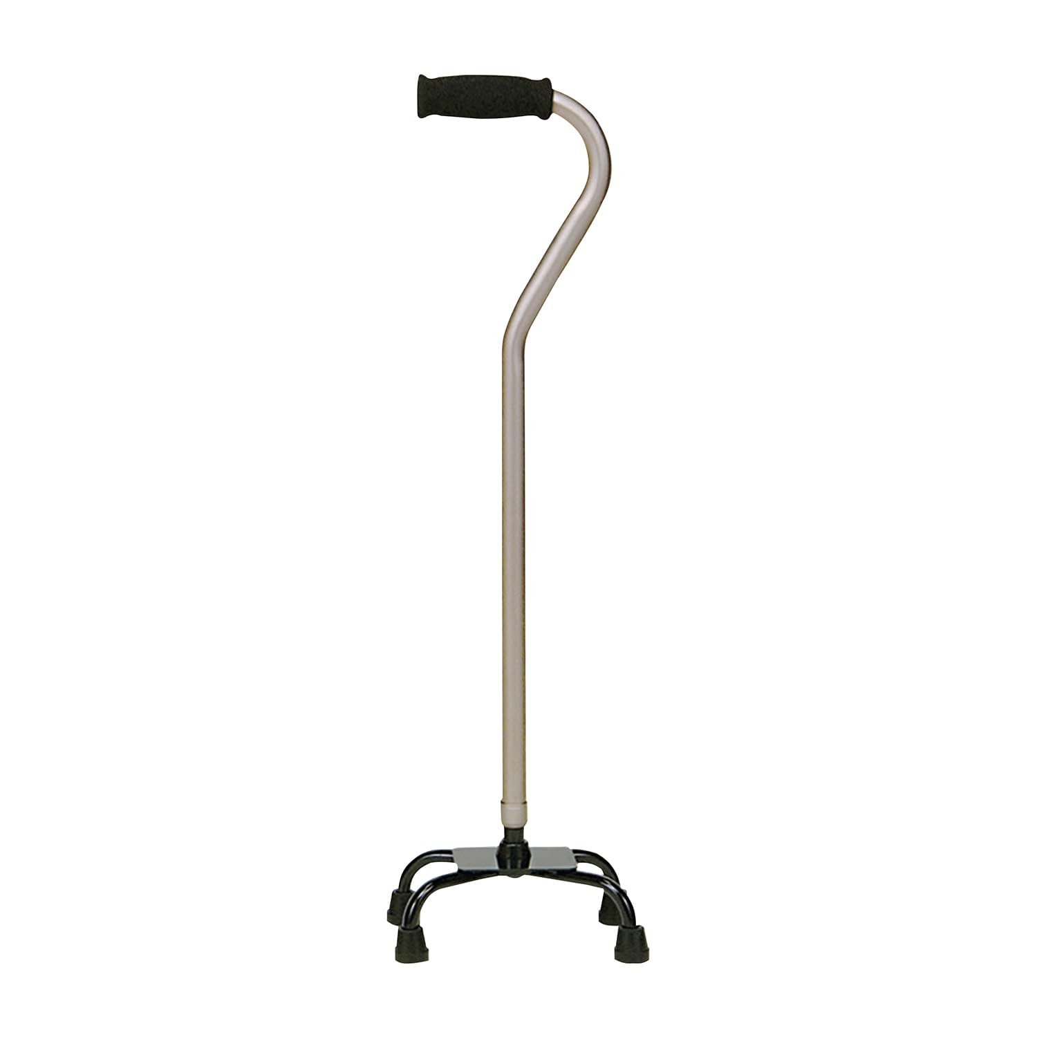 アルミ製四点杖(スモールベース) ステッキ(四点杖) 23-5180-02 ミキ MRA-01613(ライトブラウン)