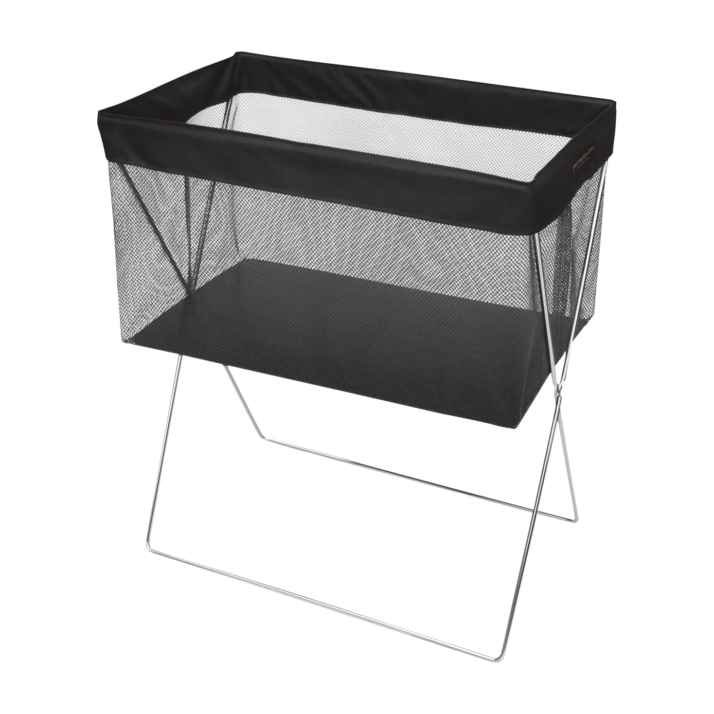 サイドワゴン・メッシュ 浅型 脱衣カゴ 23-5288-00 サキ R-336BK(ブラック)