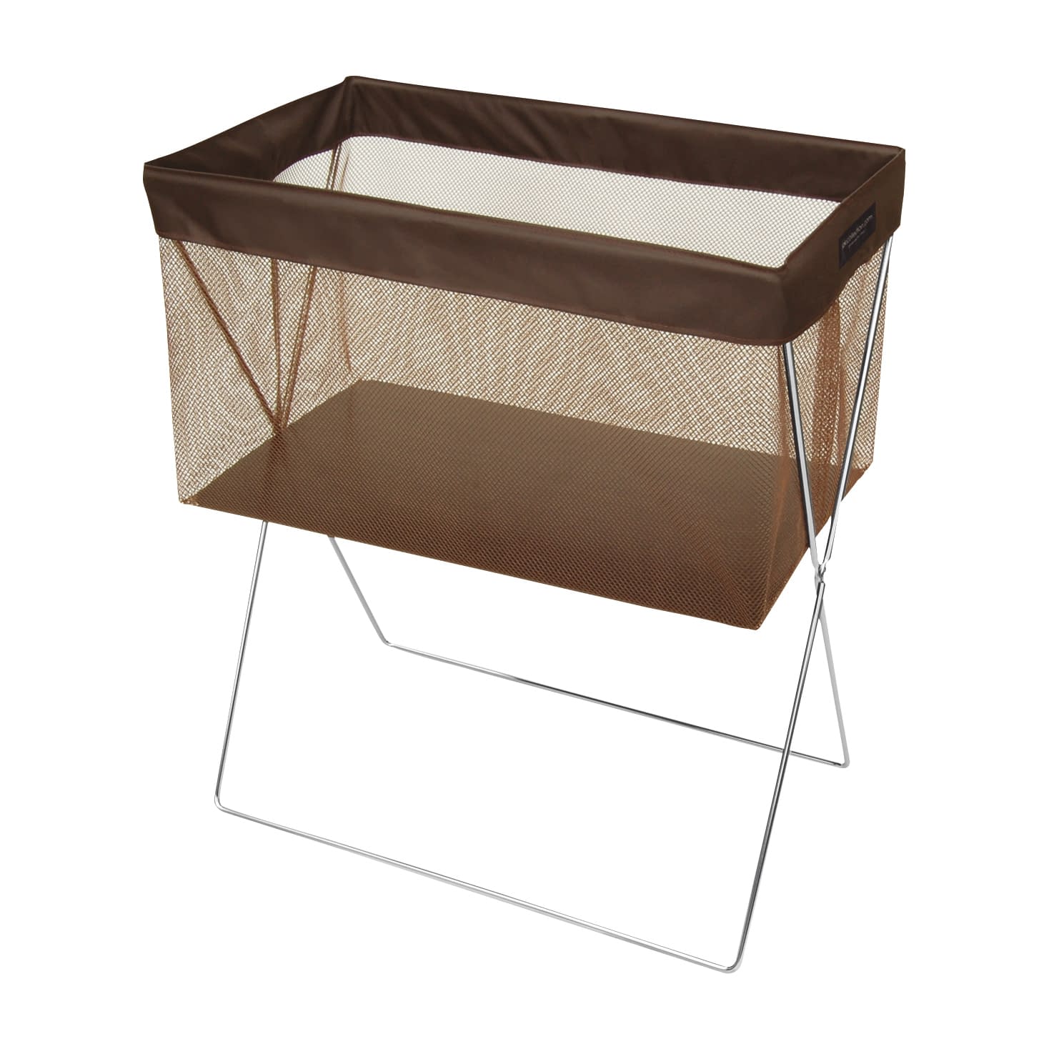サイドワゴン・メッシュ 浅型 脱衣カゴ 23-5288-01 サキ R-336BR(ブラウン)