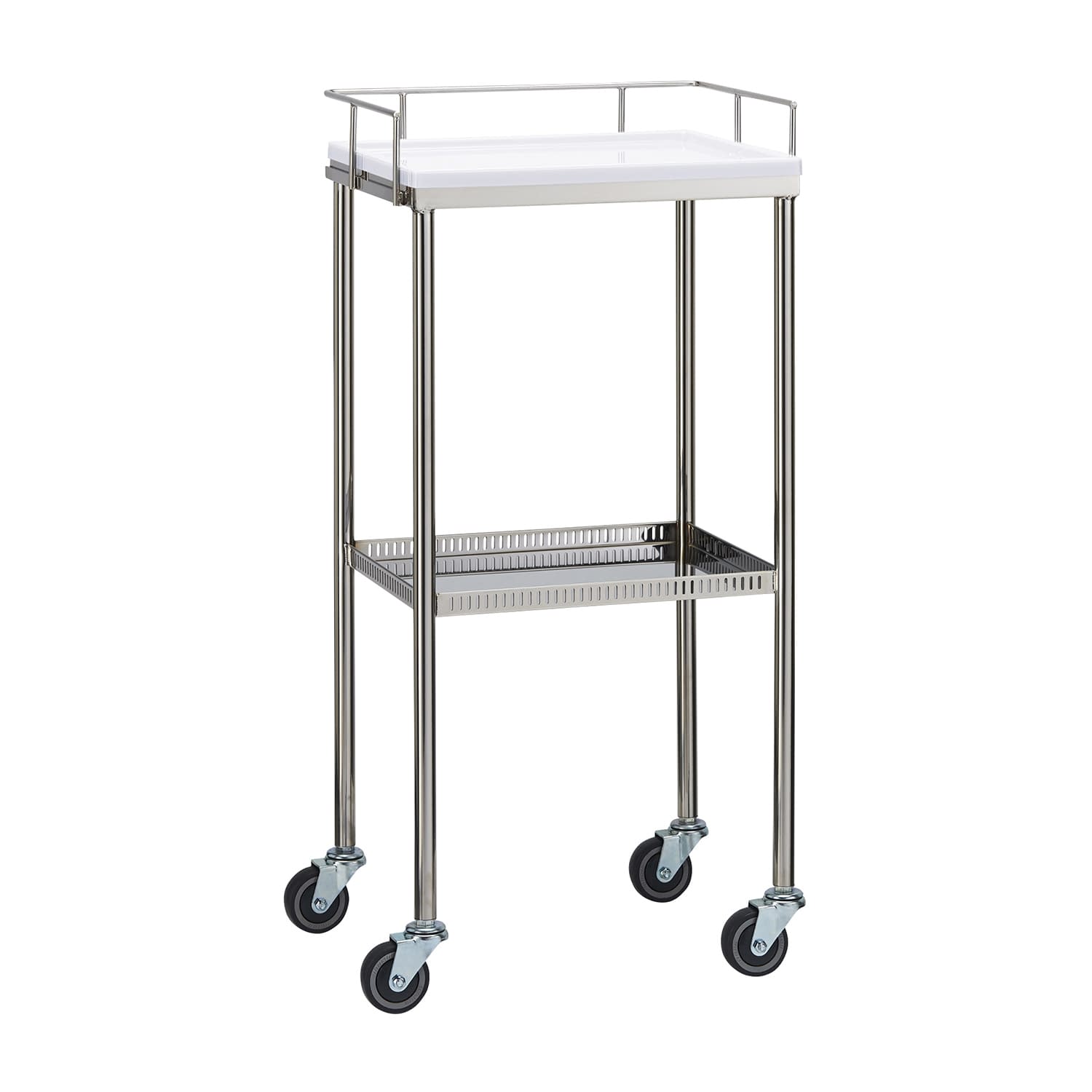 ナースワゴン(2段) 2段 カート(回診車) 23-5236-00 MATSUYOSHI YL-NW1W(ホワイト)