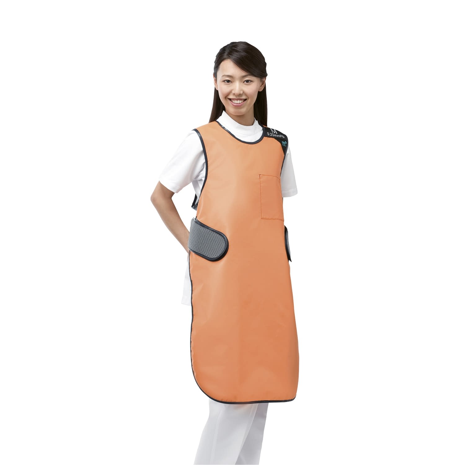 ウインドエプロン(プレミアライト) LL 23-5773-0703 オレンジ 保科製作所 PAW(LL)0.25MMPB