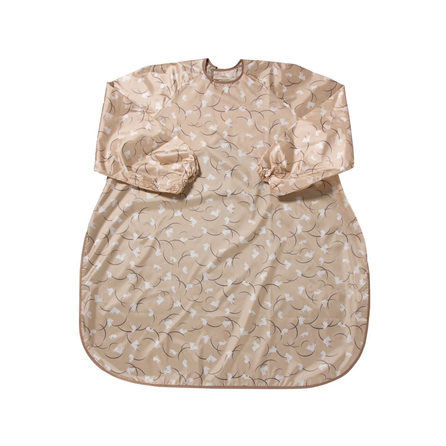 食事前掛(超はっ水)袖付 23-6298-0007 和柄うさぎ・きなこ 特殊衣料 1040(86X100CM)