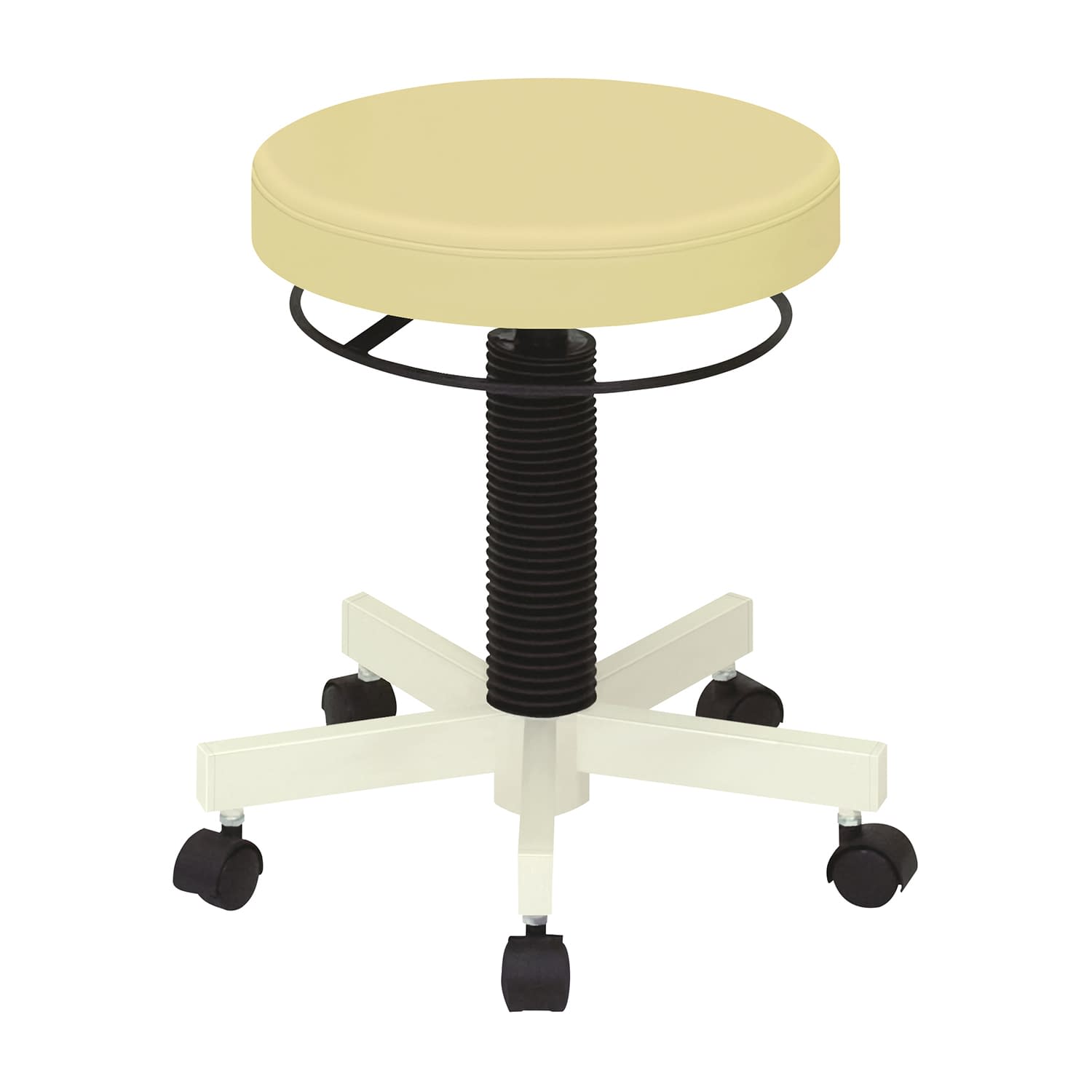 クランケチェア(キャスター付) キャスタータイプ 23-5120-0002 ビニルレザーアイボリー 高田ベッド製作所 TB-764-01