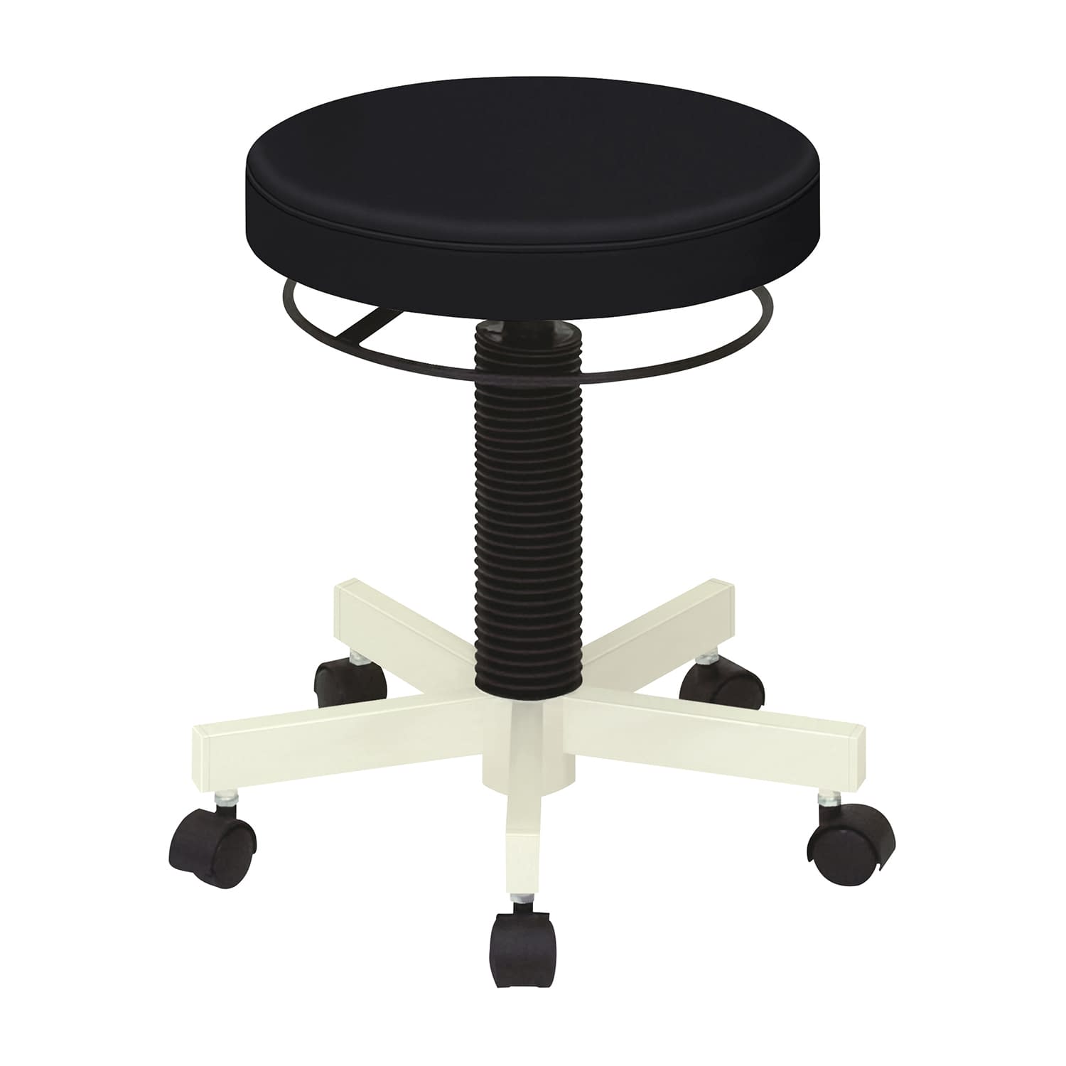 クランケチェア(キャスター付) キャスタータイプ 23-5120-0003 ビニルレザー黒 高田ベッド製作所 TB-764-01