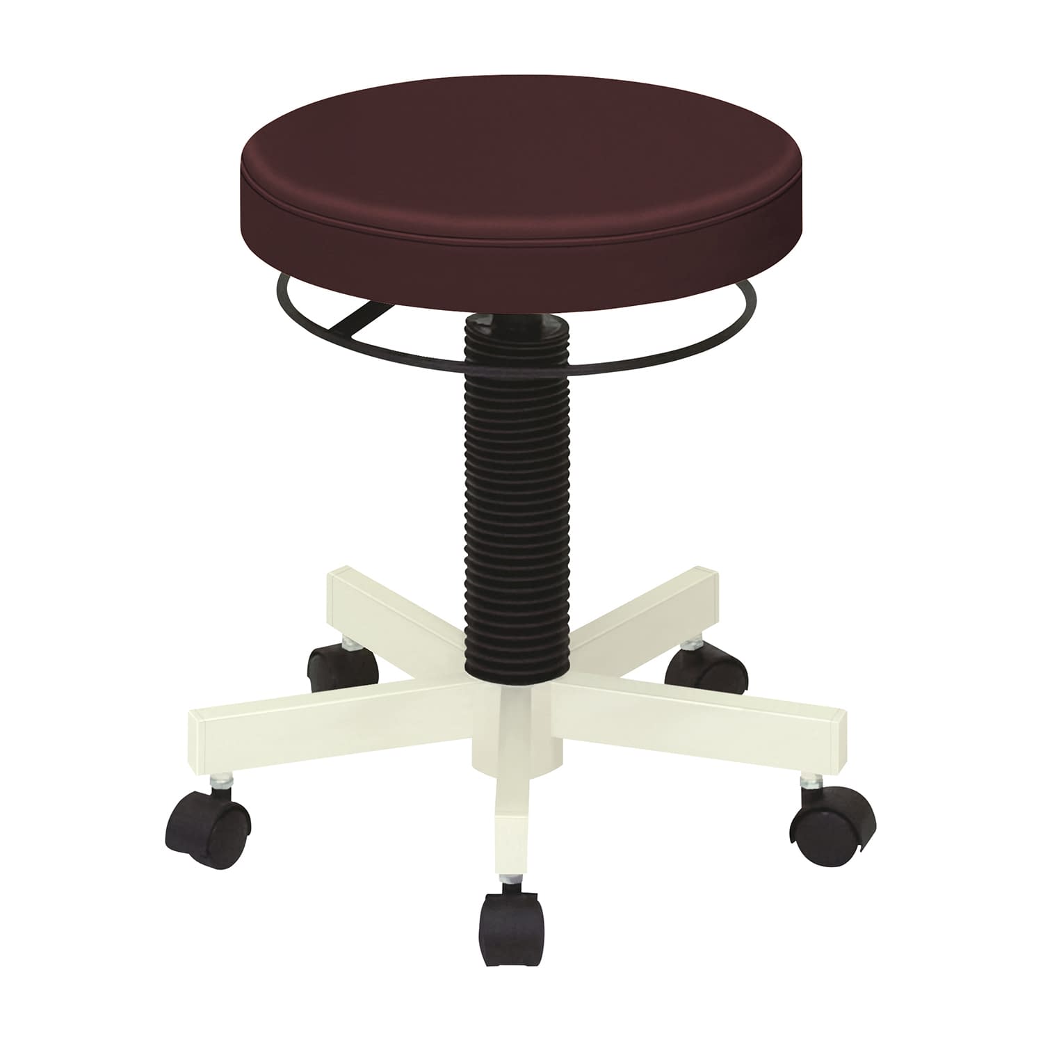 クランケチェア(キャスター付) キャスタータイプ 23-5120-0004 ビニルレザー茶 高田ベッド製作所 TB-764-01