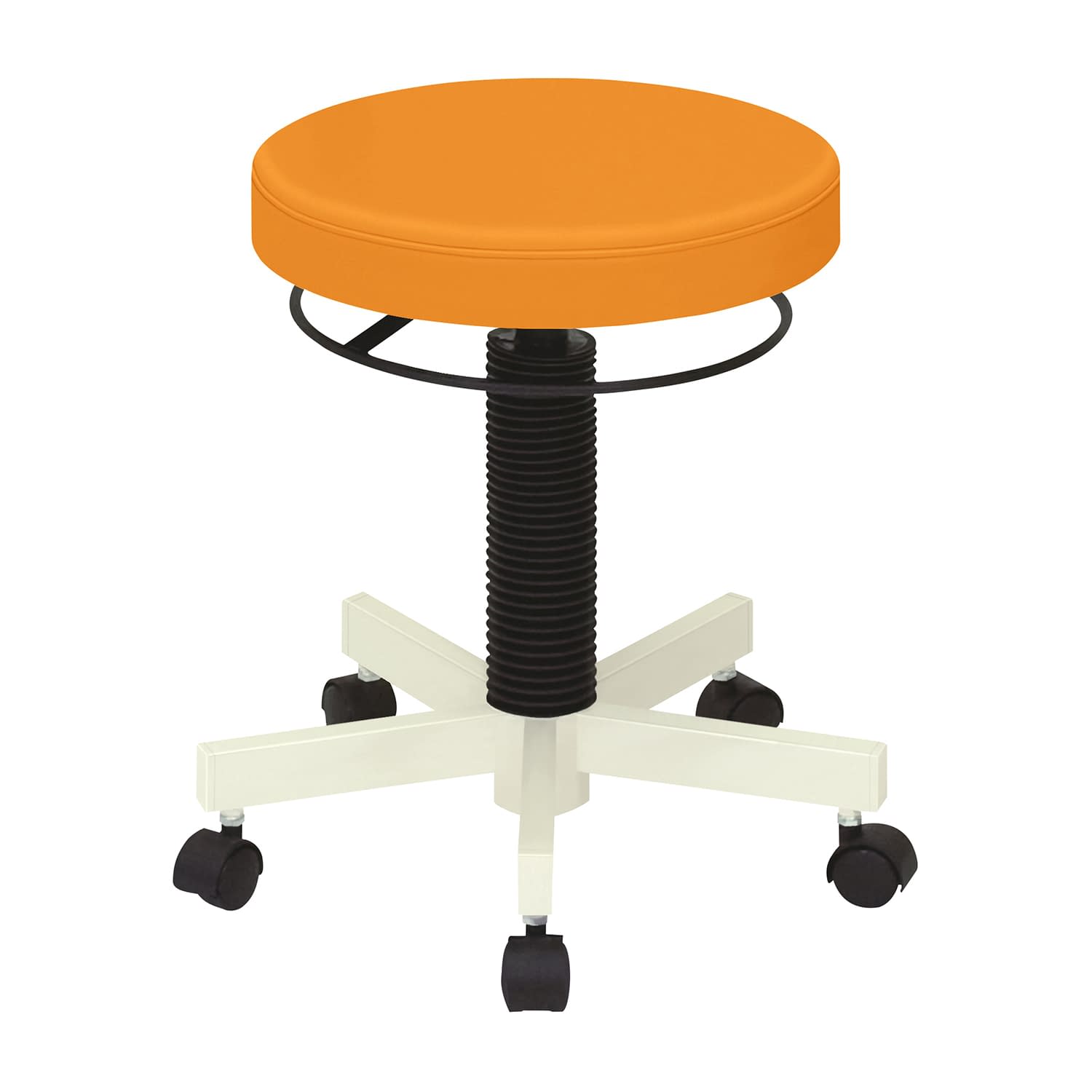 クランケチェア(キャスター付) キャスタータイプ 23-5120-0010 ビニルレザーオレンジ 高田ベッド製作所 TB-764-01