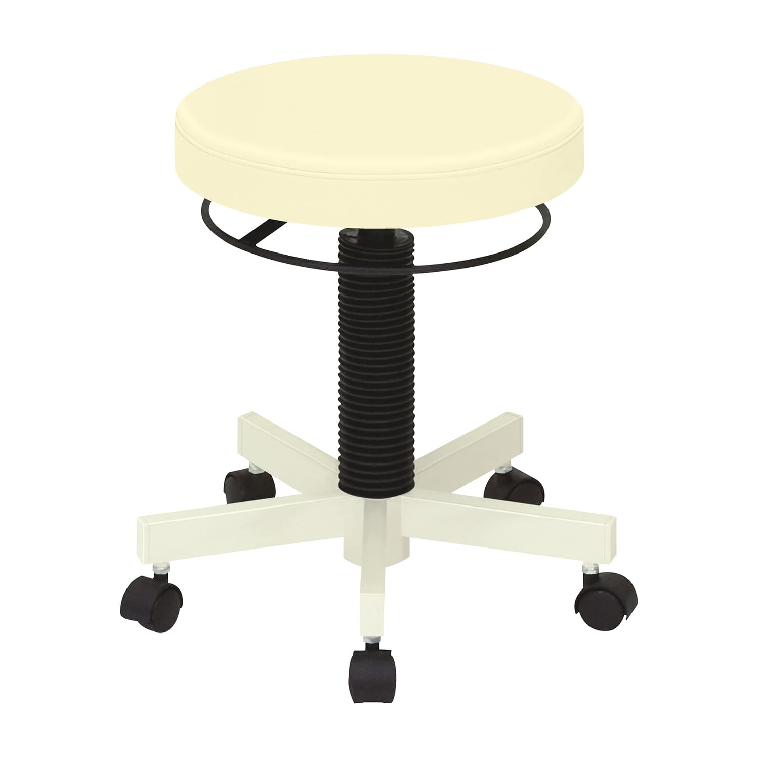 クランケチェア(キャスター付) キャスタータイプ 23-5120-0013 ビニルレザークリーム 高田ベッド製作所 TB-764-01