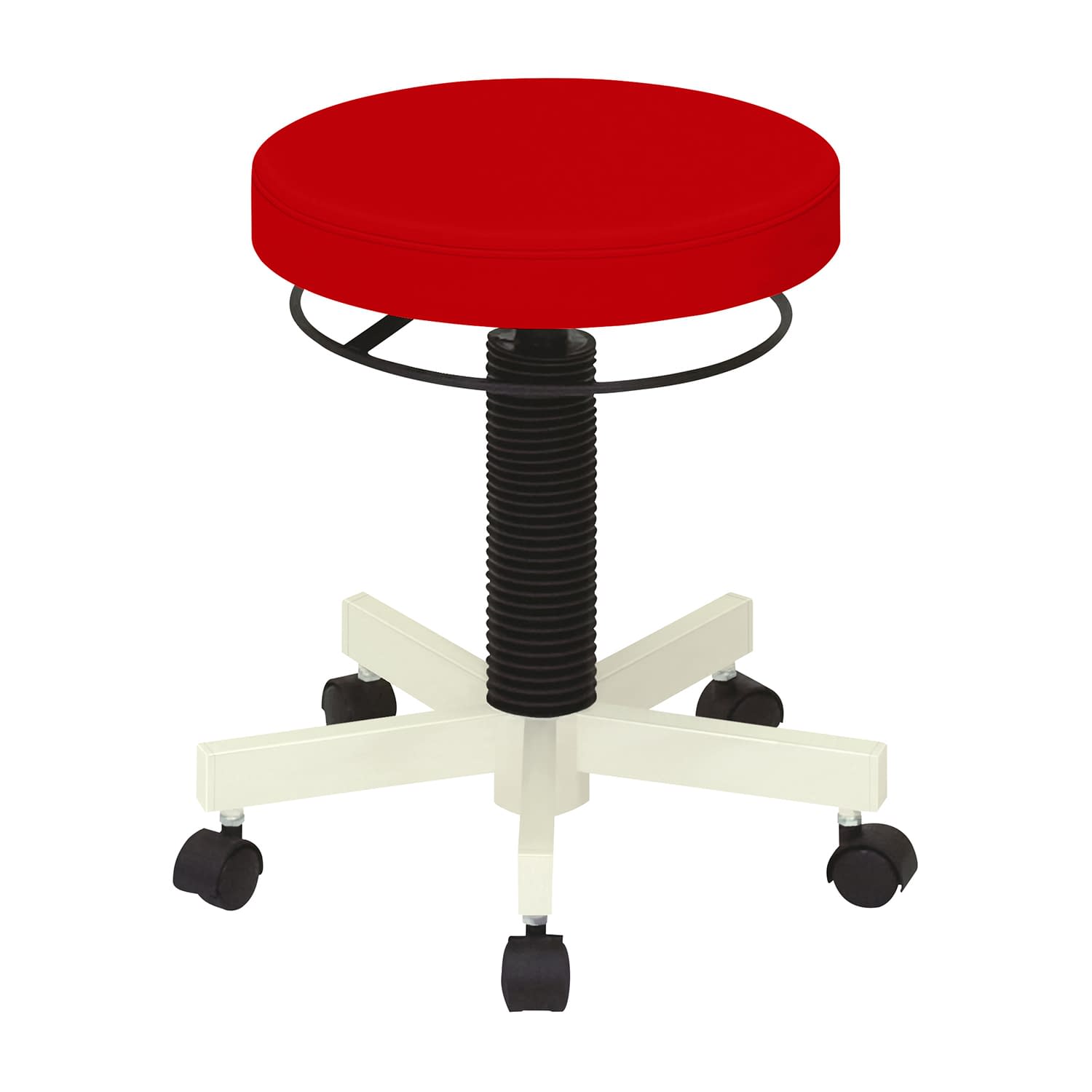 クランケチェア(キャスター付) キャスタータイプ 23-5120-0014 ビニルレザーレッド 高田ベッド製作所 TB-764-01