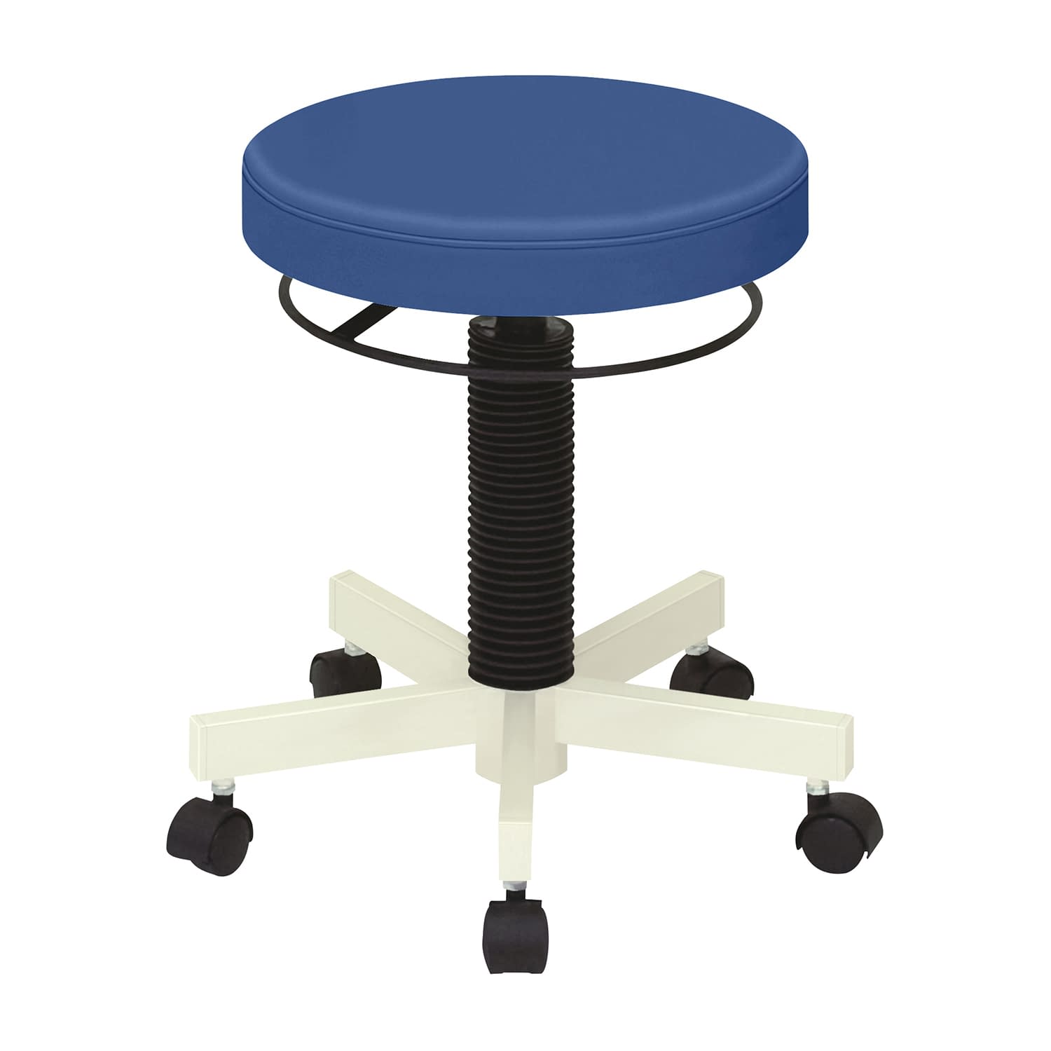 クランケチェア(キャスター付) キャスタータイプ 23-5120-0016 ビニルレザーメディブルー 高田ベッド製作所 TB-764-01