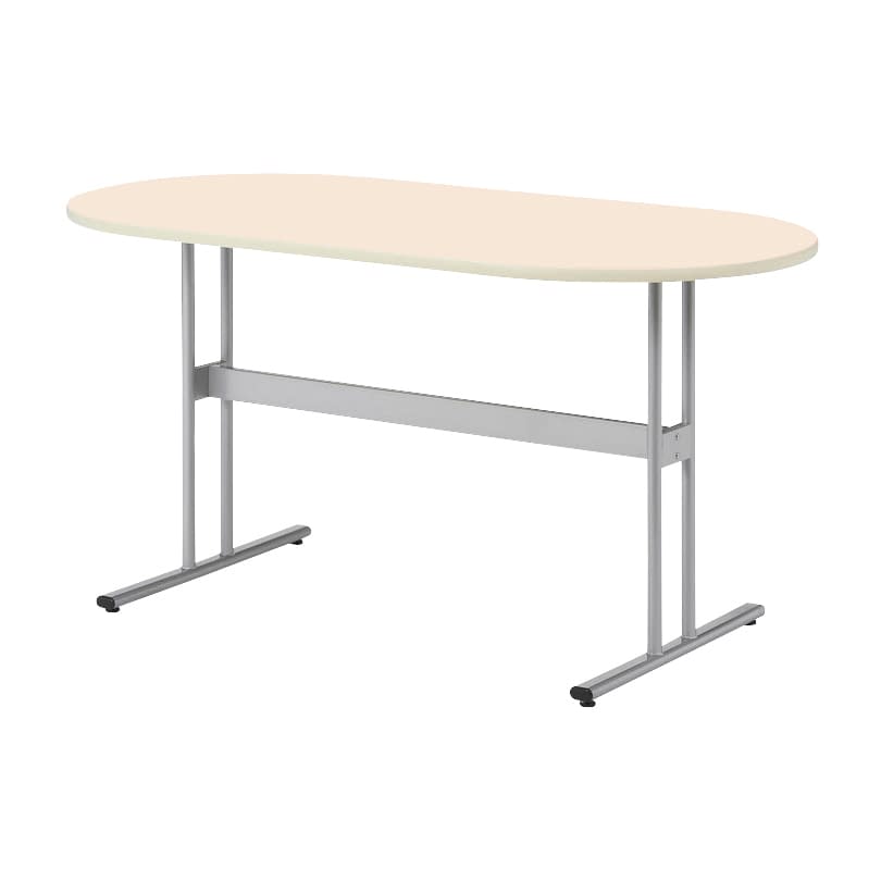 マツヨシ ナーステーブル(楕円型) 23-6202-0102 アイボリー MATSUYOSHI NAT-1890R(180X90X90)