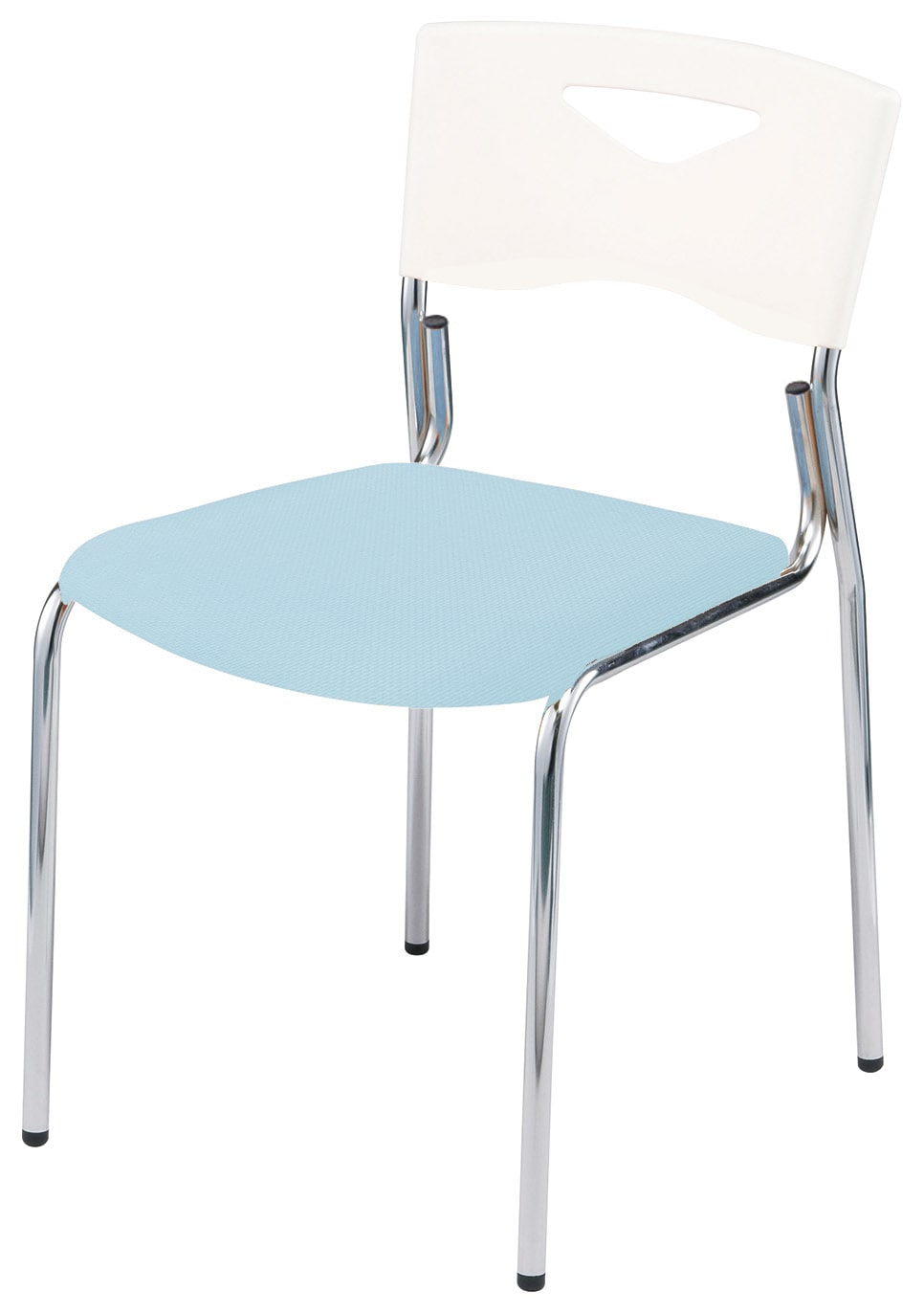 多目的チェア 23-6210-0008 ブルー(ファブリック調) ニシキ工業 FCS-W90