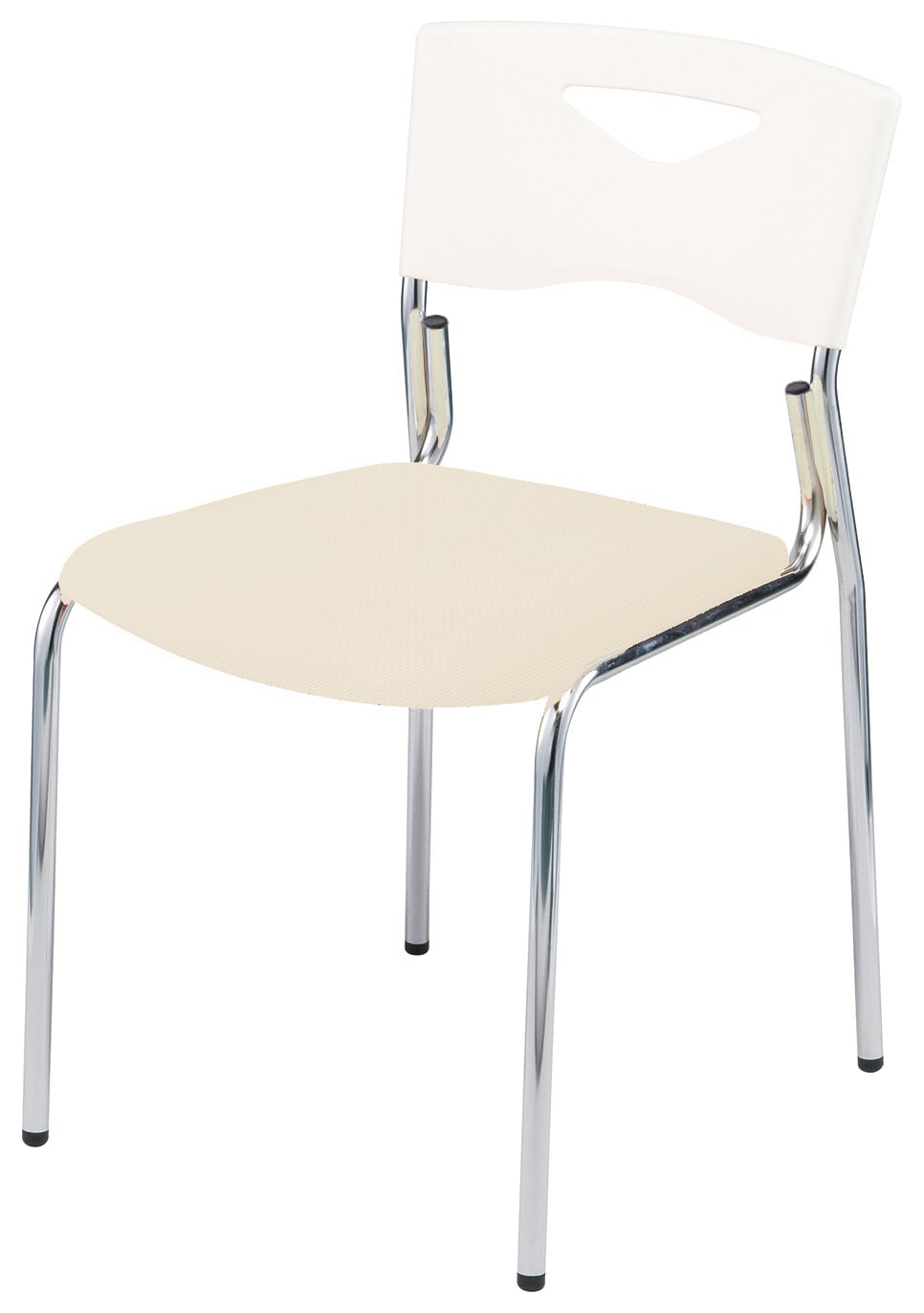 多目的チェア 23-6210-0009 アイボリー(ファブリック調) ニシキ工業 FCS-W90