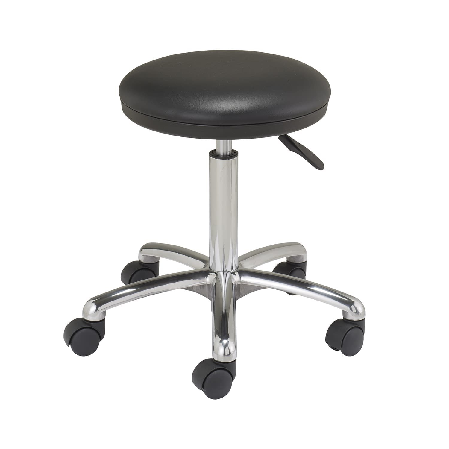 マツヨシSNナースチェア(アルミ脚) 椅子 23-6205-02 MATSUYOSHI SN-CH004BL(ブラック)