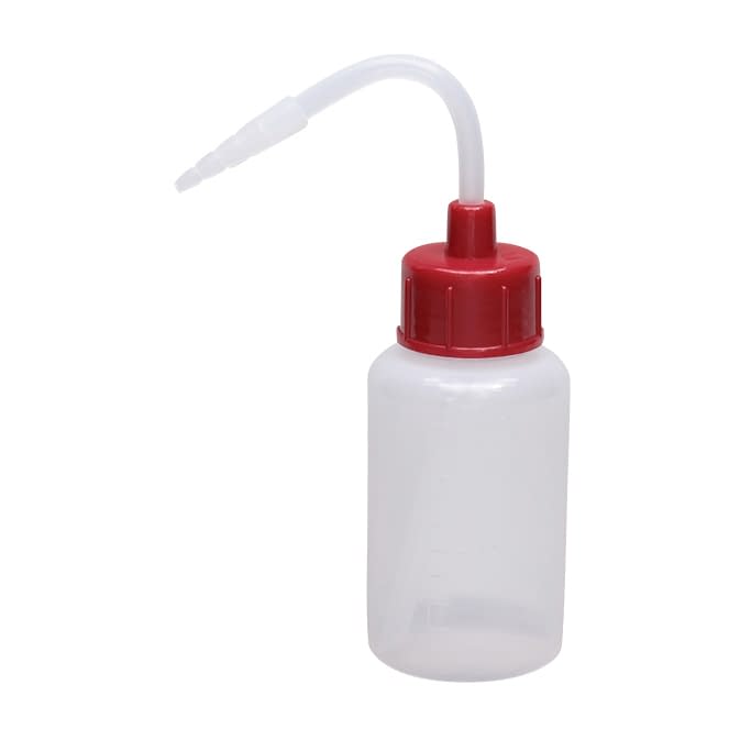 カラーキャップ付洗浄瓶(細口) 細口 23-5021-0011 パープル 安元化成 100ML(12ホンイリ)