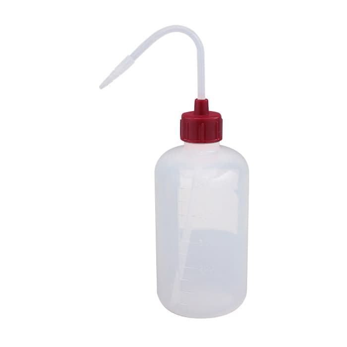 カラーキャップ付洗浄瓶(細口) 細口 23-5021-0311 パープル 安元化成 500ML(12ホンイリ)