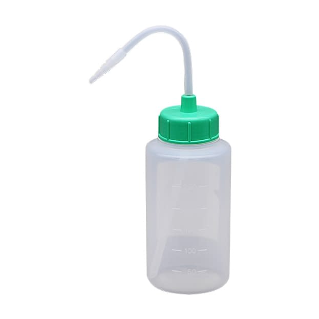 カラーキャップ付洗浄瓶(広口) 広口 23-5021-0505 ライトグリーン 安元化成 250ML(12ホンイリ)