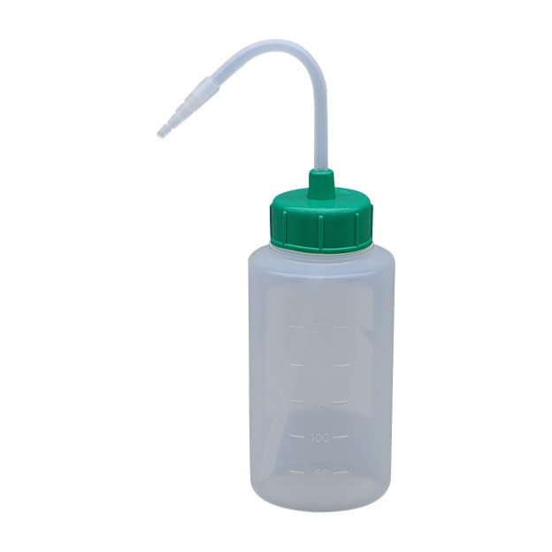 カラーキャップ付洗浄瓶(広口) 広口 23-5021-0506 グリーン 安元化成 250ML(12ホンイリ)