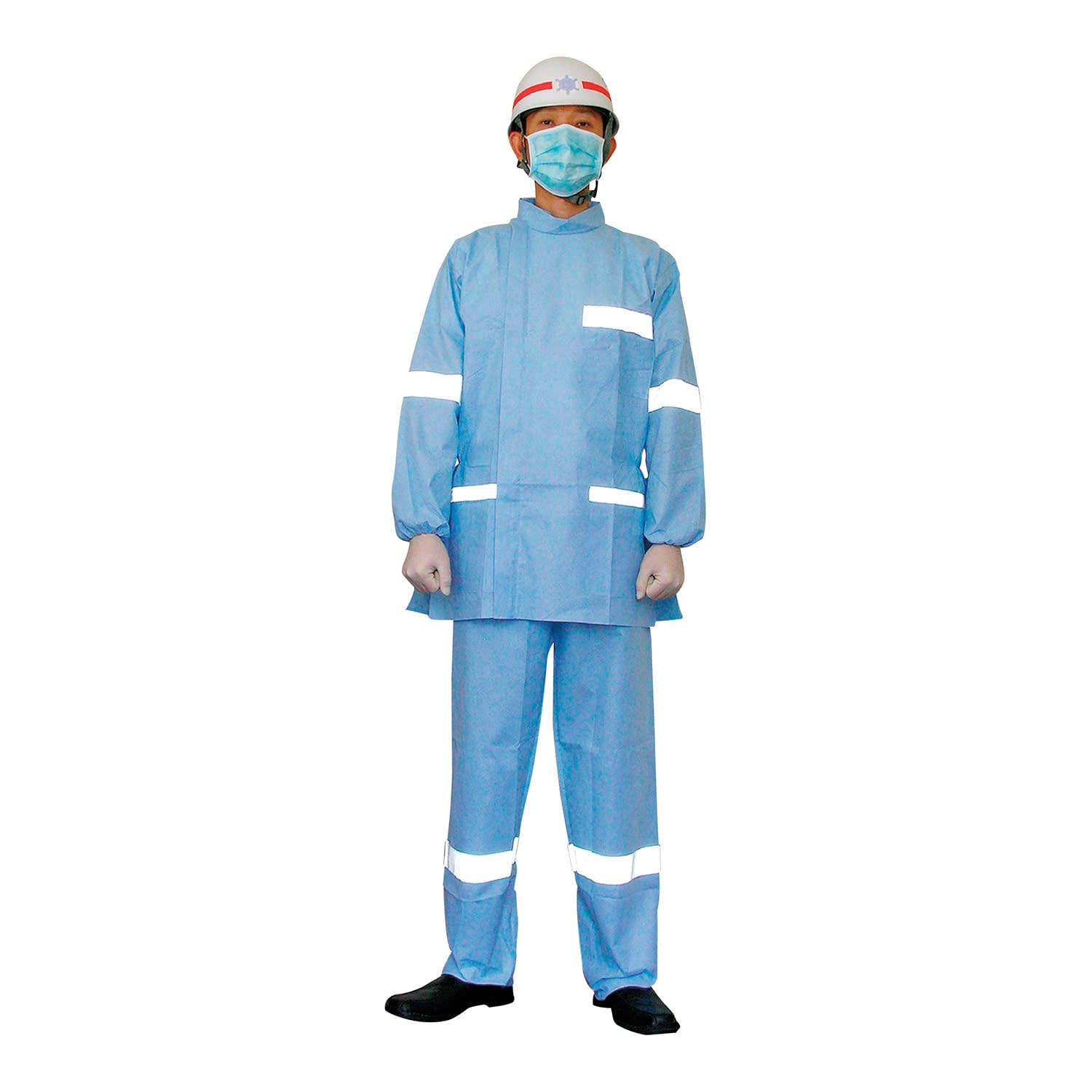 SFS感染防止衣 名入れ代 23-5480-1201 印刷色：ブルー ファーストレイト 1チャクブン