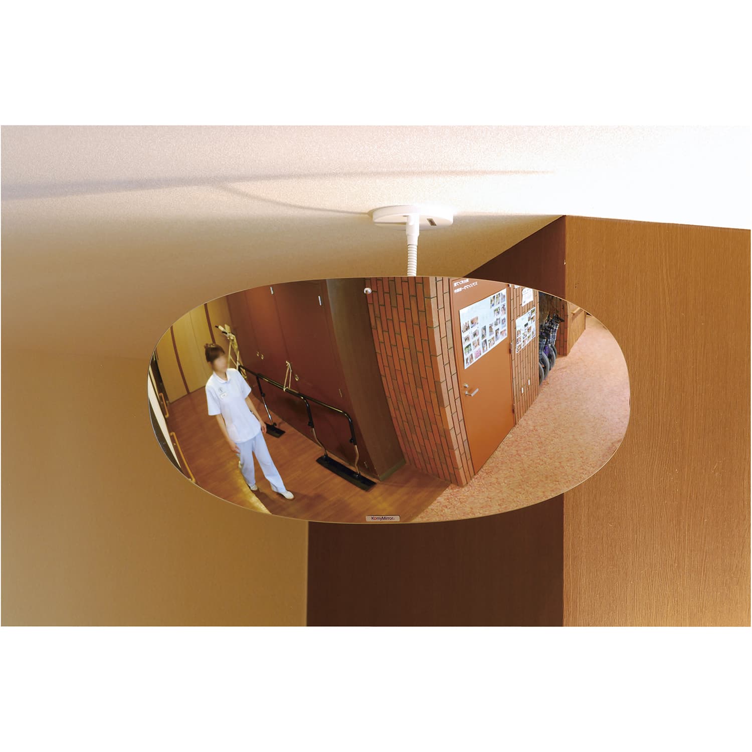 安全ミラー スーパーオーバル 23-6734-02 コミー SF80(785X500MM)