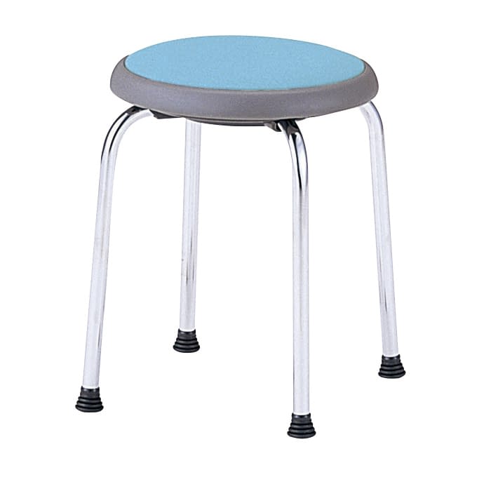 座回転スツール 診察椅子 23-6829-0005 ペールブルー ノーリツイス R