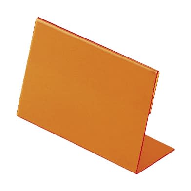 名札立(L型) 23-6878-01 日本医理器材 70X110MM(オレンジ)