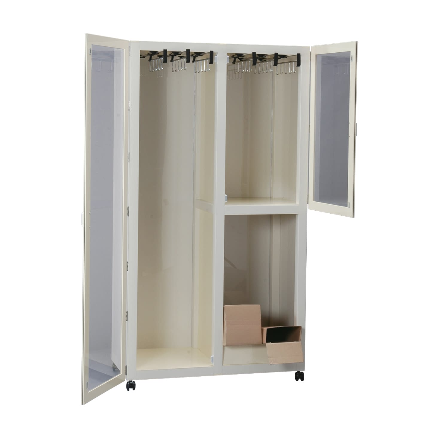 マツヨシカテーテル収納庫(3室2枚扉 3室・2枚扉 保管庫(カテーテル) 23-6973-01 MATSUYOSHI CCB-02