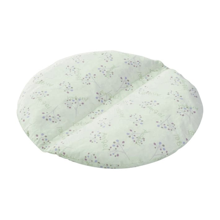 通気ビーズクッション 円型 円型 23-2429-0901 グリーン 日本エンゼル 1634(ケイ380X40MM)