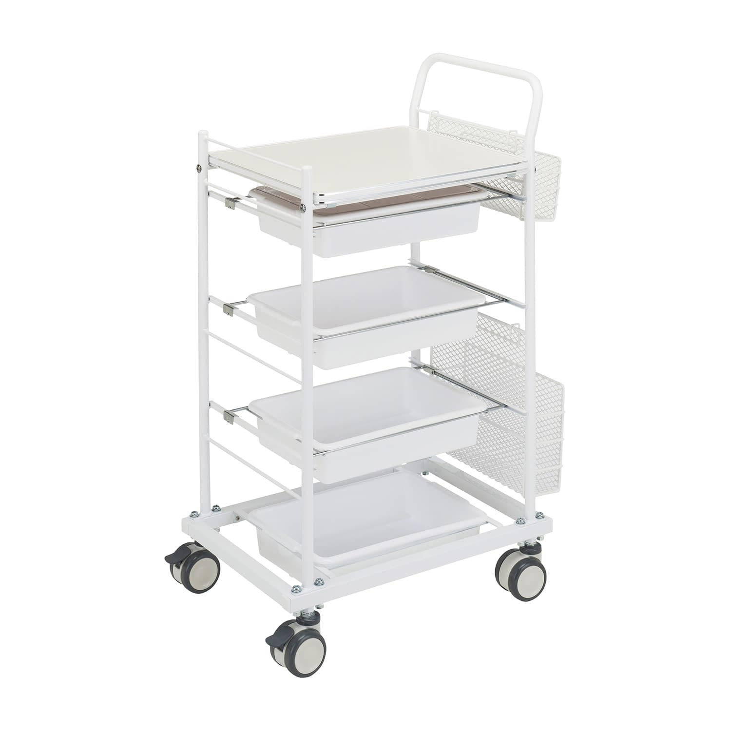 マツヨシ リベルタカート カート(回診車) 23-7344-00 MATSUYOSHI LB-001W(ホワイト)