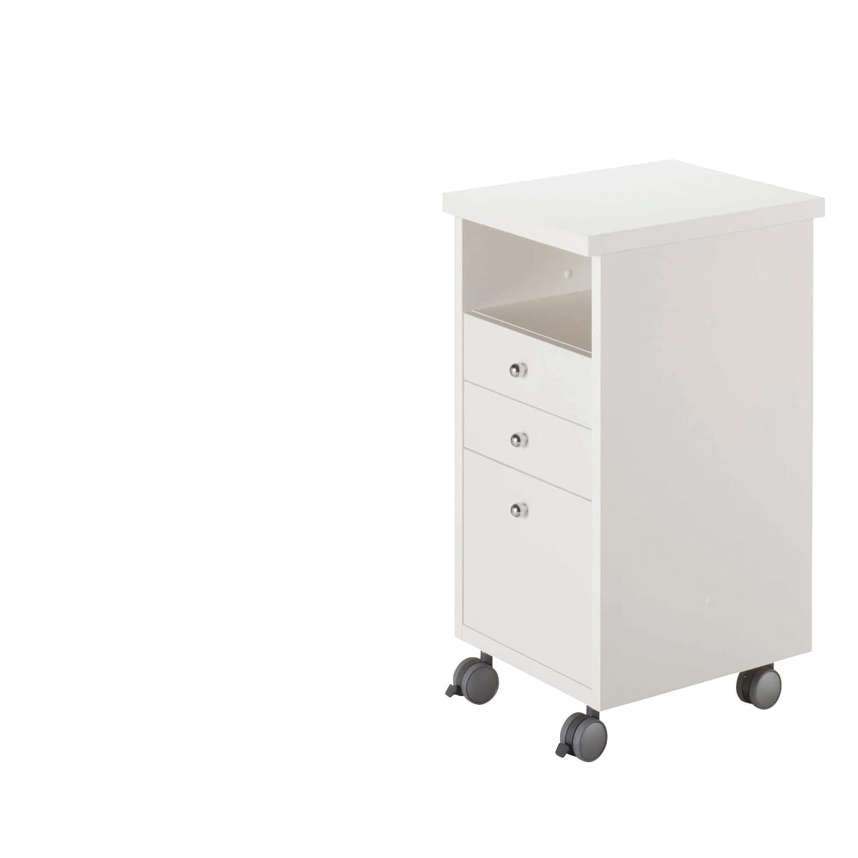 サイドワゴン(ユニットタイプ) 採血台 23-6933-01 MATSUYOSHI SN-UT002(ホワイト)