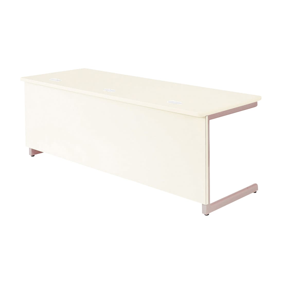 ドクターテーブル 23-6899-0003 ピンク ニシキ工業 PS-0970L(W90XD70XH64