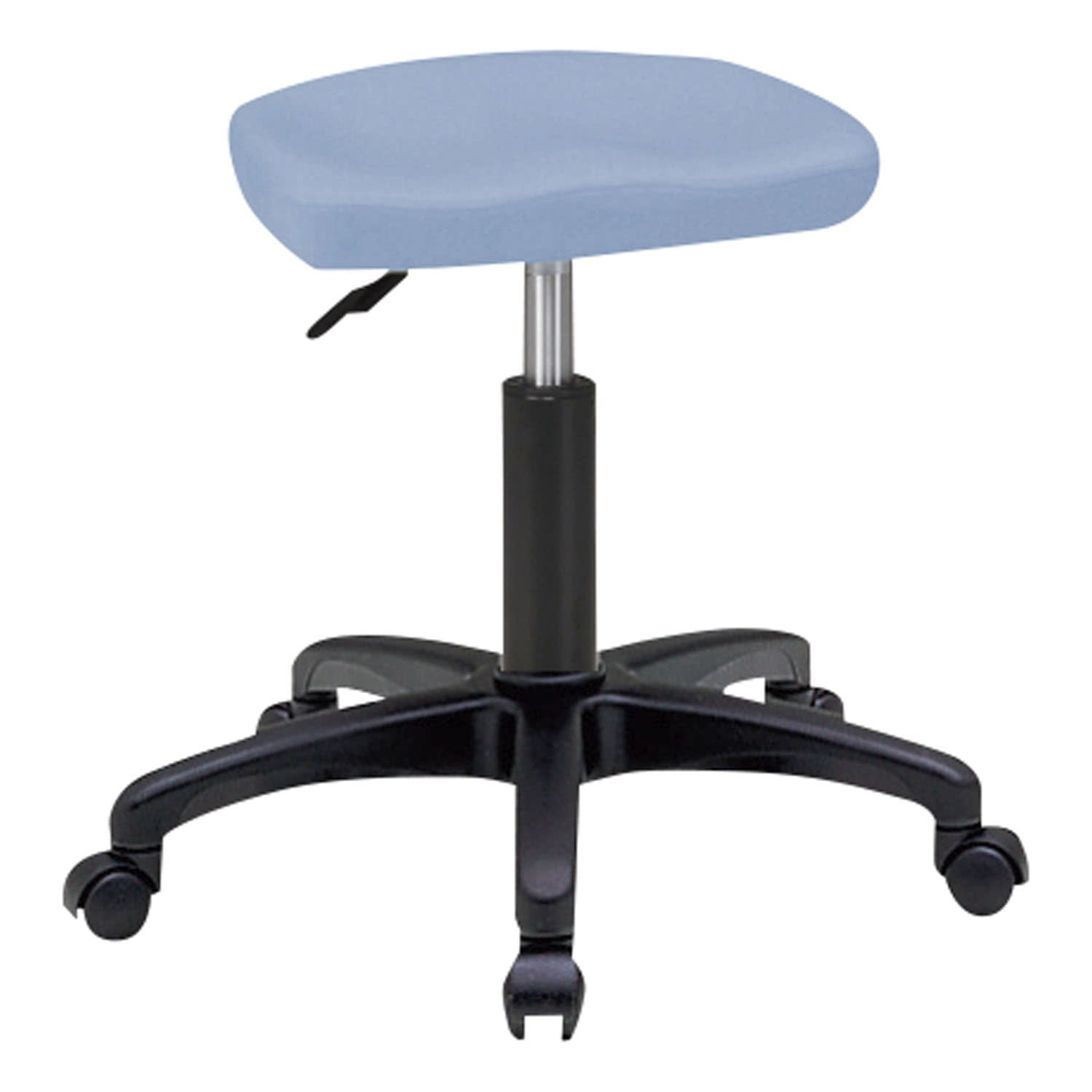 クランケチェア(キャスタータイプ) 23-6906-0004 ライトブルー ニシキ工業 MS-31N(MS-29N)