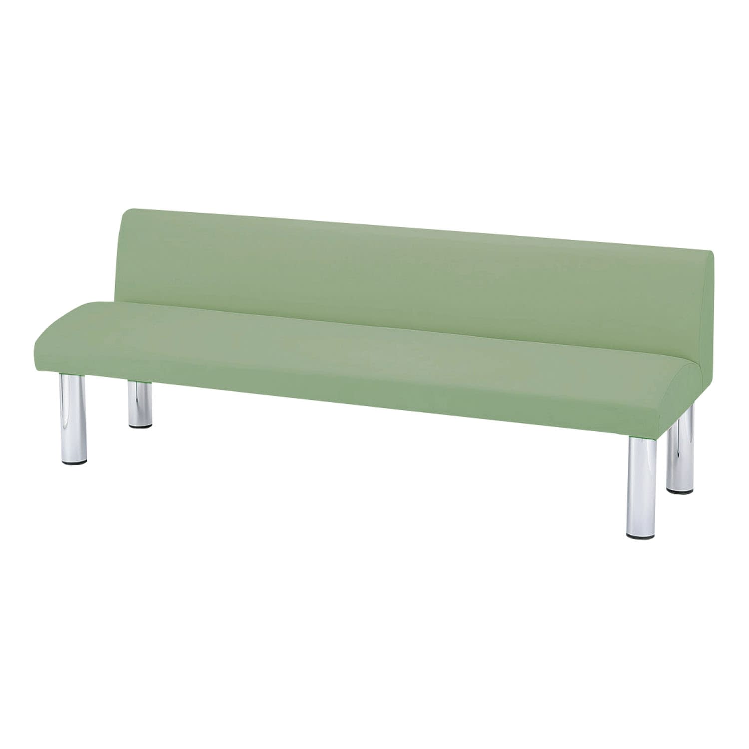 ロビーチェア 23-6717-0011 カーキグリーン ニシキ工業 HKZ-18A(180X59X65CM