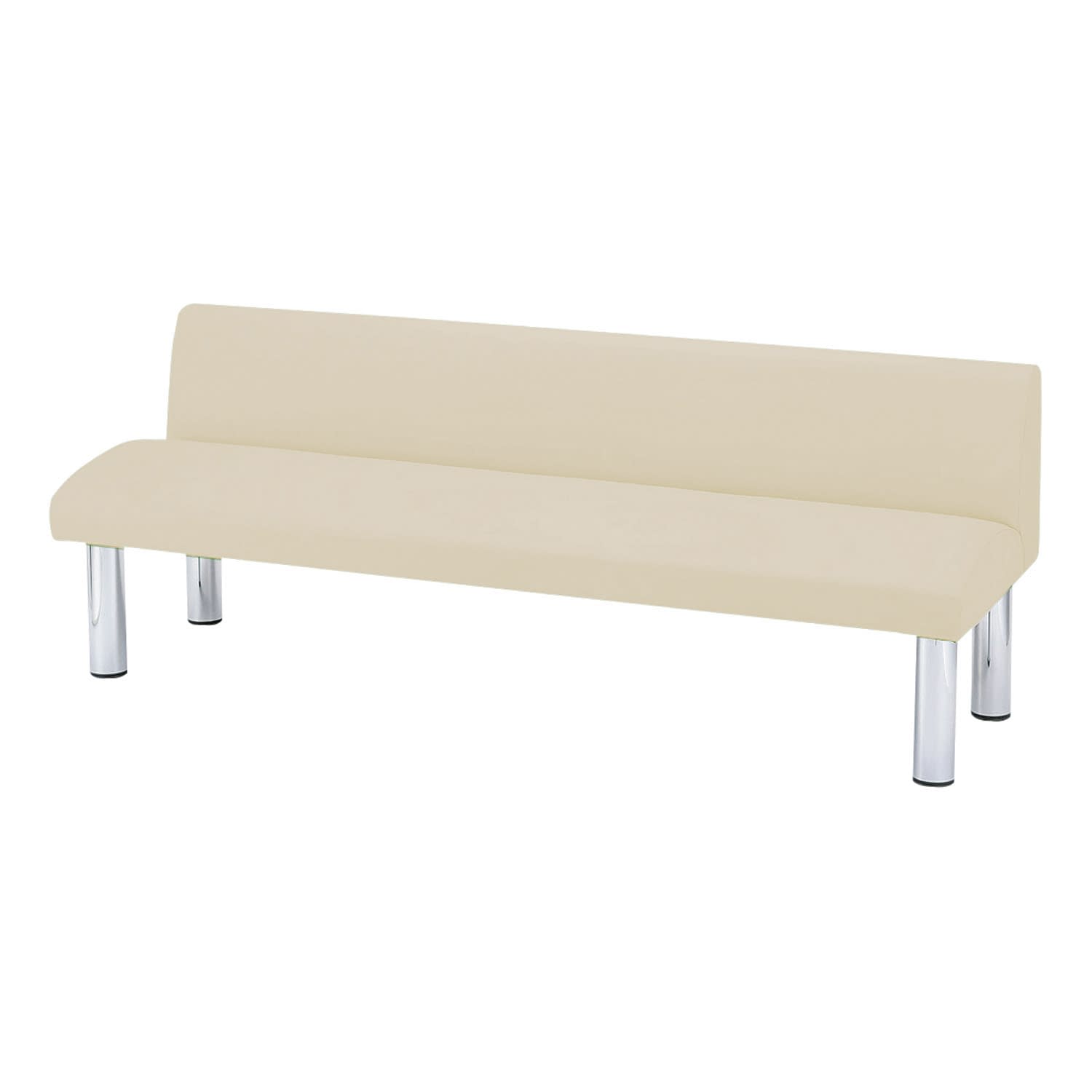 ロビーチェア 23-6717-0101 ミルキーホワイト ニシキ工業 HKZ-15A(150X59X65CM