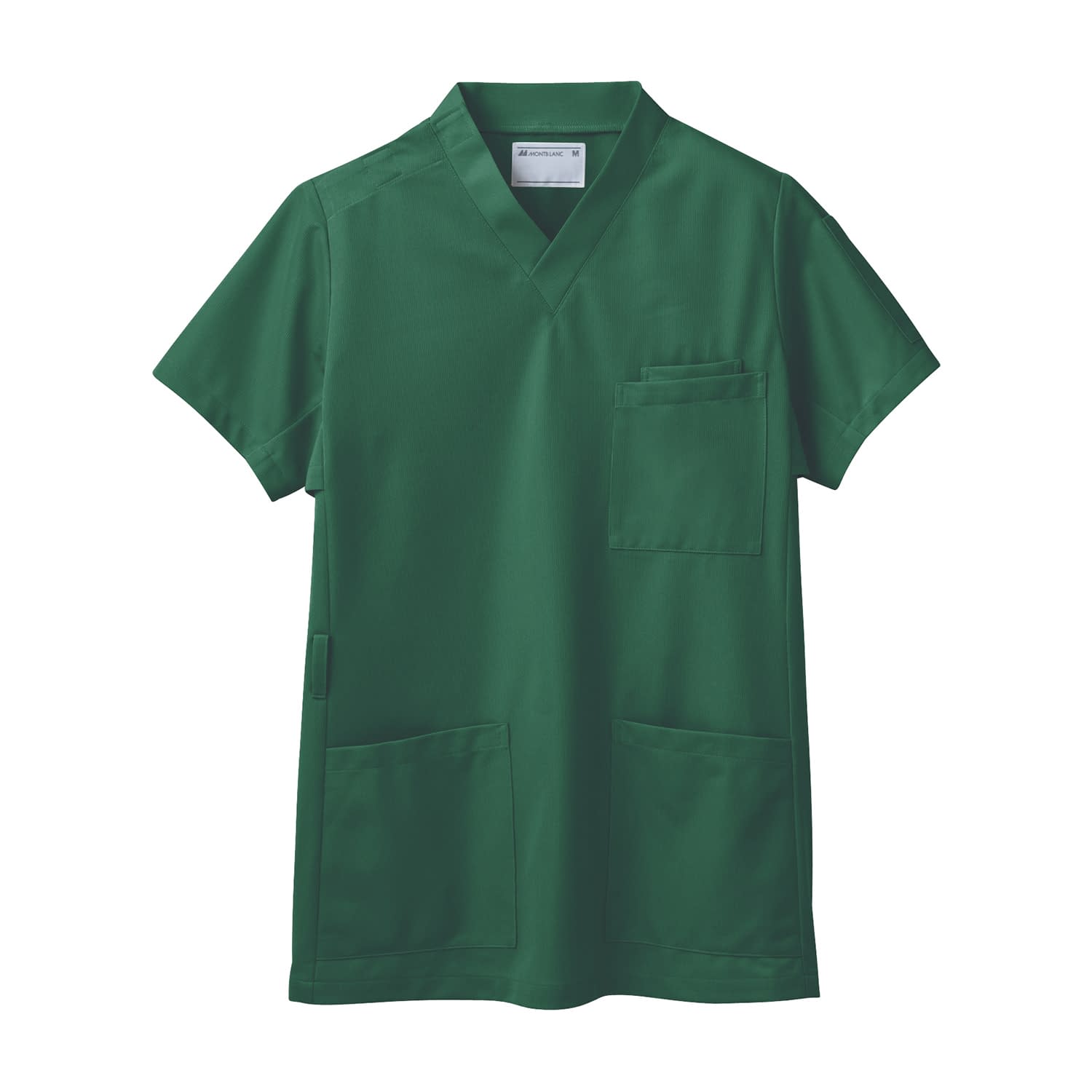 スクラブ(男女兼用) 23-7574-0605 3L 住商モンブラン 72-618(ダークグリーン)