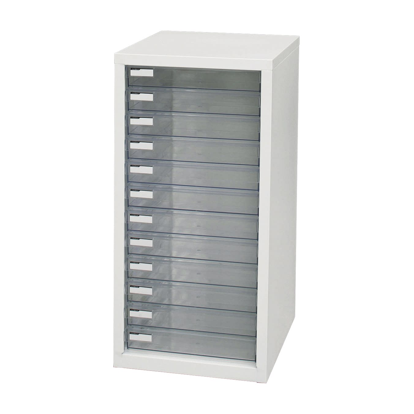 フロアケース(浅型12段) 浅型・12段 23-6769-02 アイリスオーヤマ SFE-6120(ホワイト)