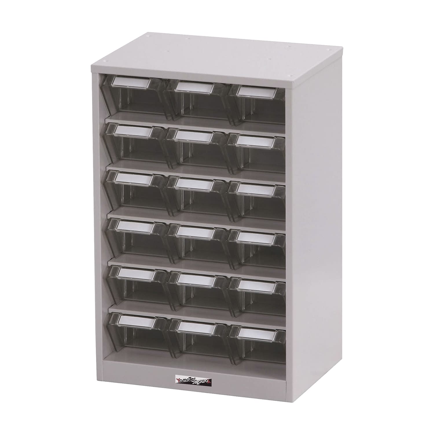 パーツキャビネット ケース18コ(3×6) 23-6770-01 山金工業 PK-306N(345X250X540)