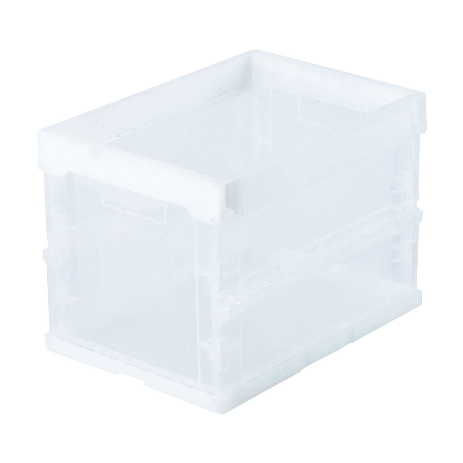 ハード折りたたみコンテナ(本体) 23-6778-0001 クリア アイリスオーヤマ HDOC-20L(20L)