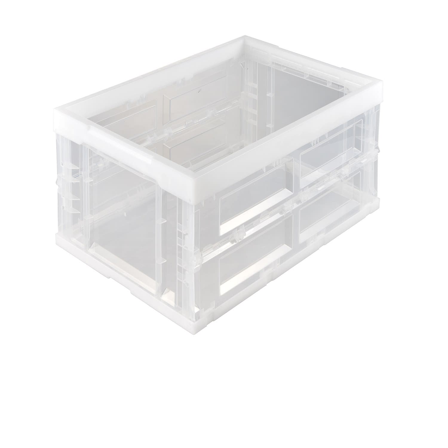 ハード折りたたみコンテナ(本体) 23-6778-0101 クリア アイリスオーヤマ HDOC-40L(40L)