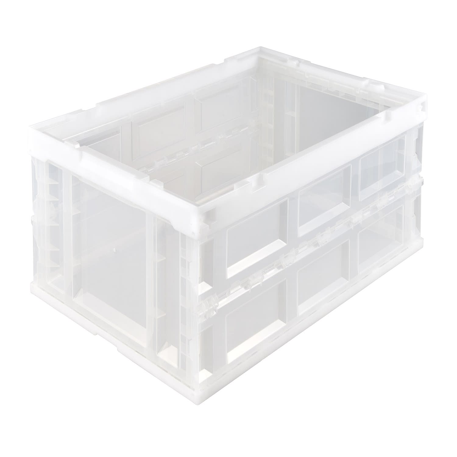 ハード折りたたみコンテナ(本体) 23-6778-0301 クリア アイリスオーヤマ HDOC-75L(75L)