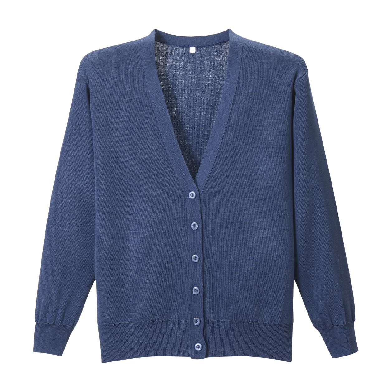 抗ピル長袖カーディガン 23-7563-0018 オリエンタルネイビー ディーフェイズ D-1001(S)