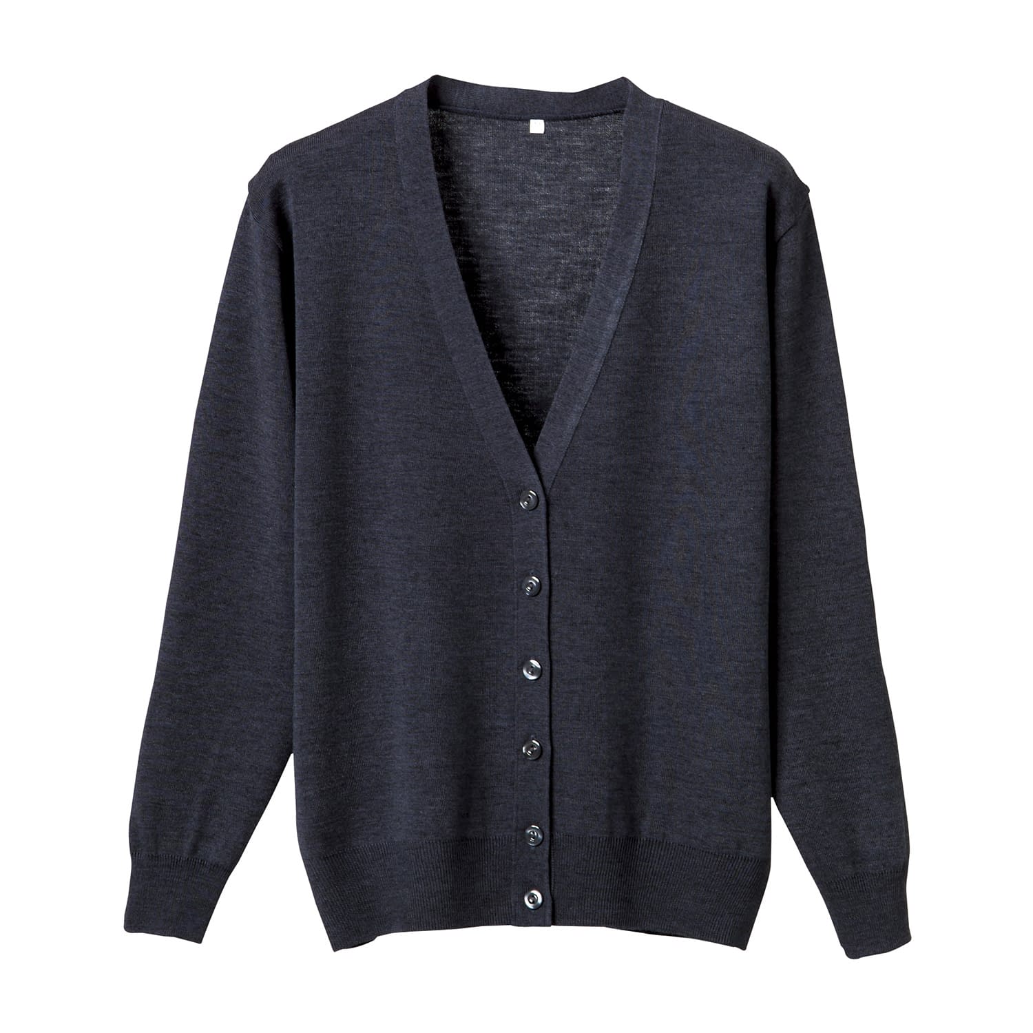 抗ピル長袖カーディガン 23-7563-0402 グレー ディーフェイズ D-1001(3L)