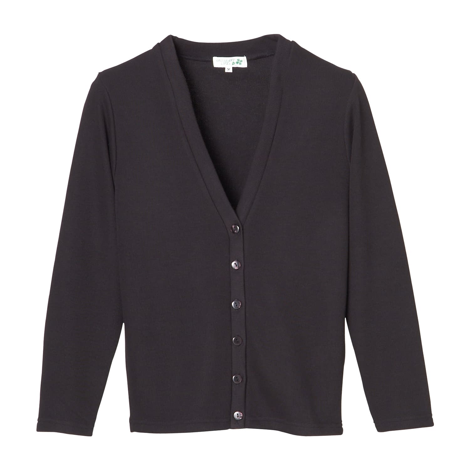 カーディガン 23-7564-0006 ブラック ディーフェイズ C-04(S)