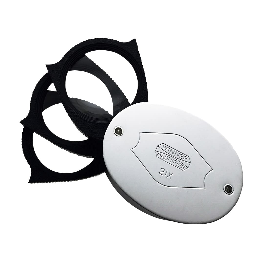 小判型ルーペ 30mm×3枚 23-7201-04 京葉光器 NO.295(30MM3マイ/21X)