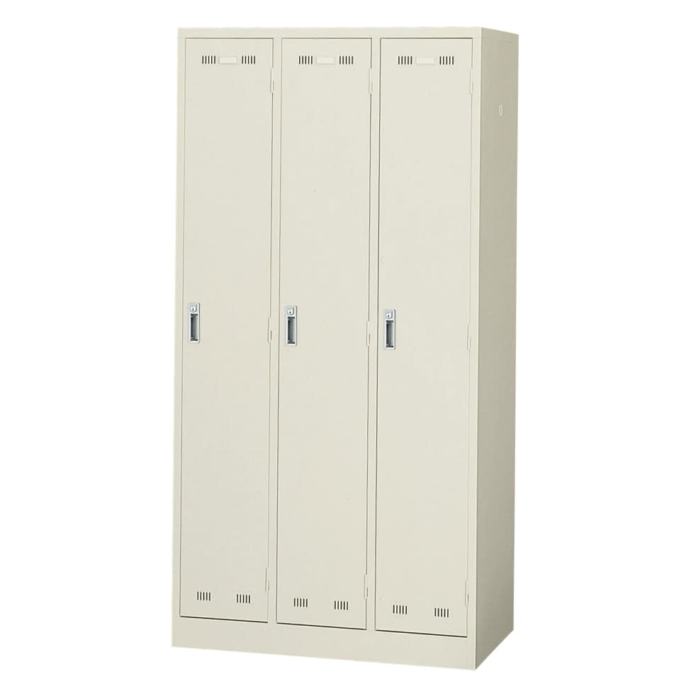ロッカー(3人用) 3人用 23-6759-00 生興 SLK-3(900X515X1790MM