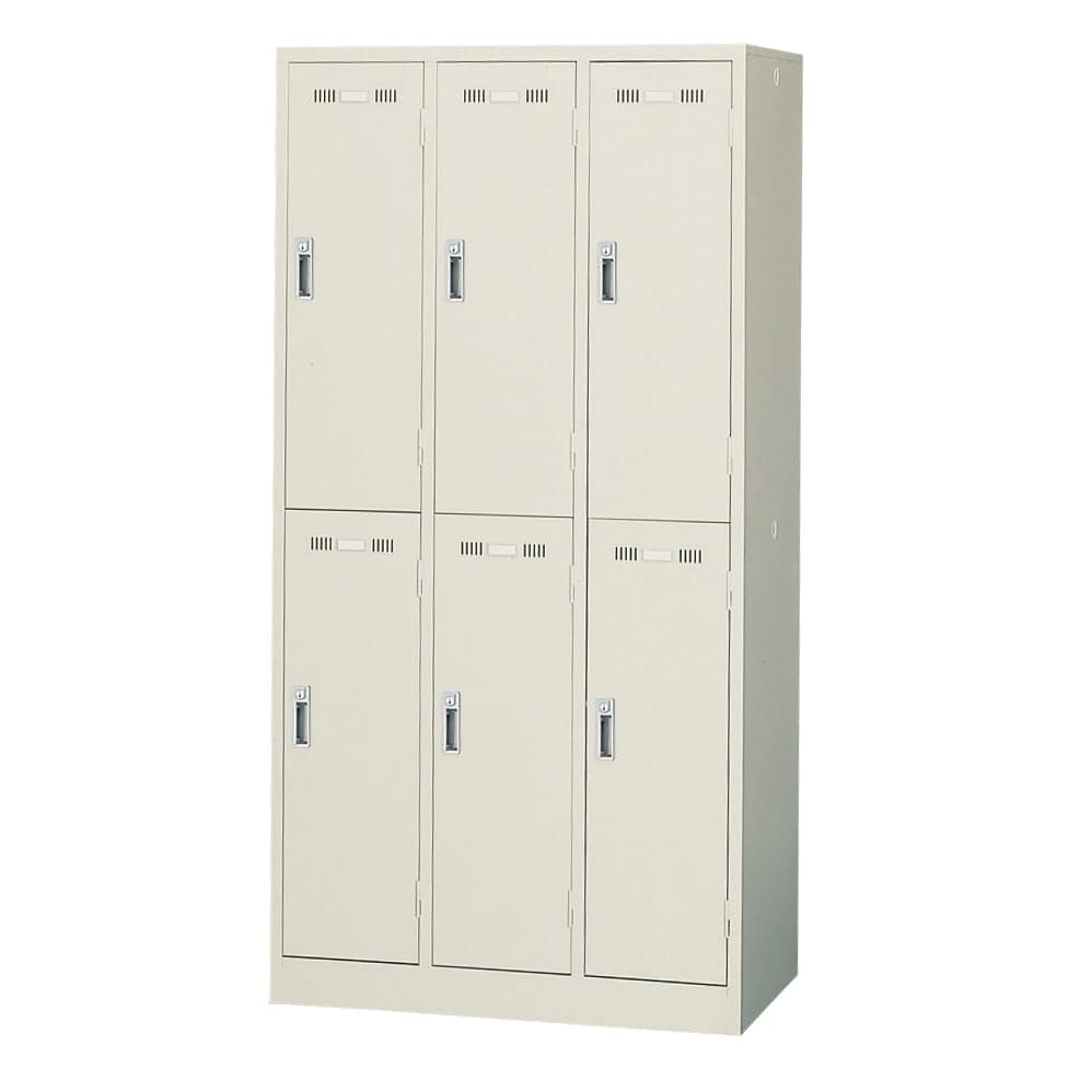 ロッカー(6人用) 6人用 23-6759-01 生興 SLK-6(900X515X1790MM