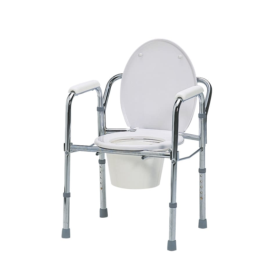 トイレチェア(スチール製) 23-2453-01 日進医療器 TY524