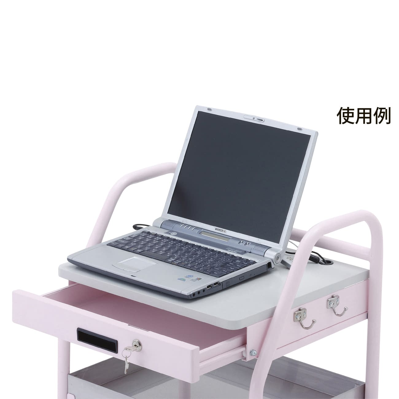 電子カルテワゴン用サイドフック 23-7359-01 ナカバヤシ RKW-TK30(1コ)