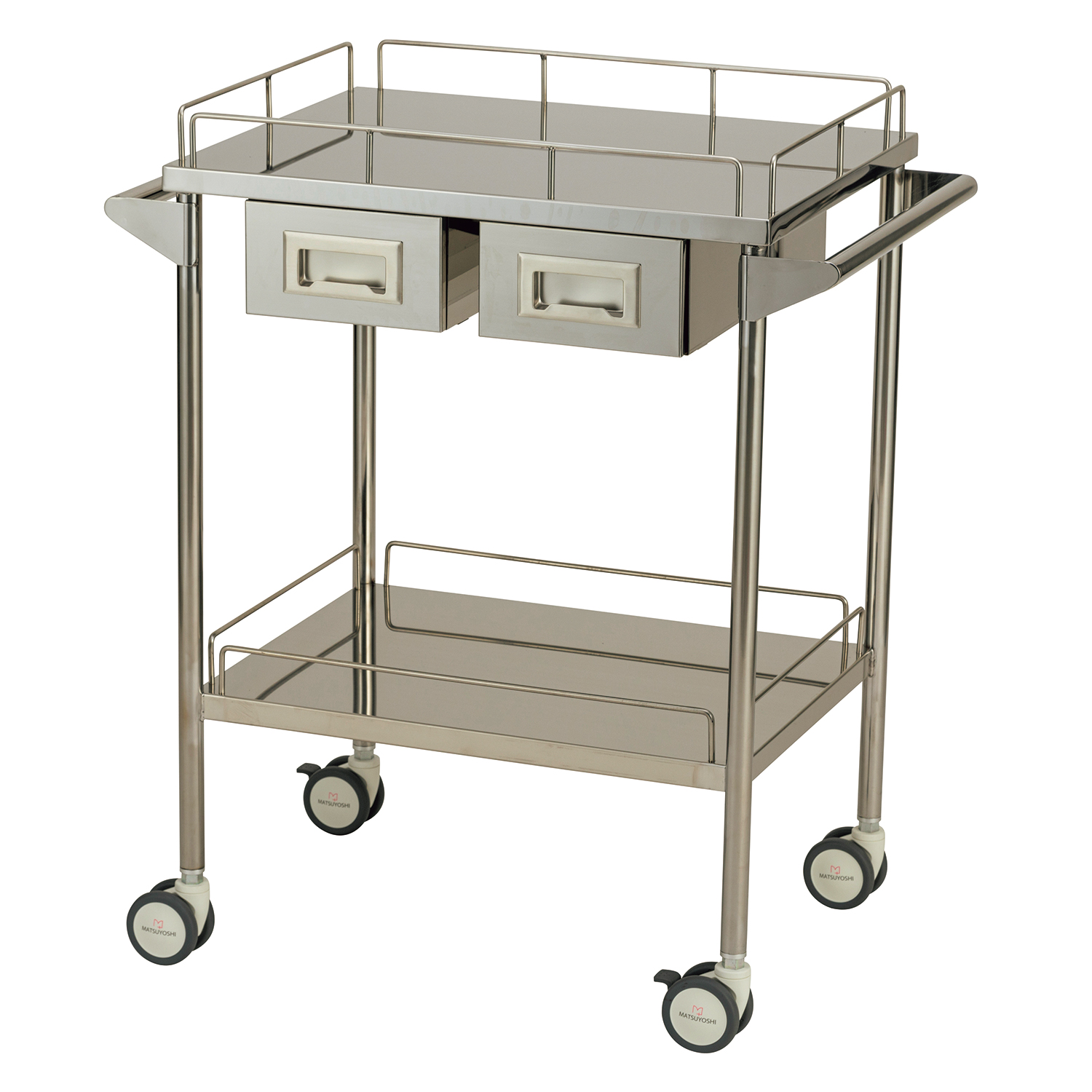 マツヨシ サイレントワゴン(引出付) カート(回診車) 23-7310-00 MATSUYOSHI SWG-B004(600X450X800